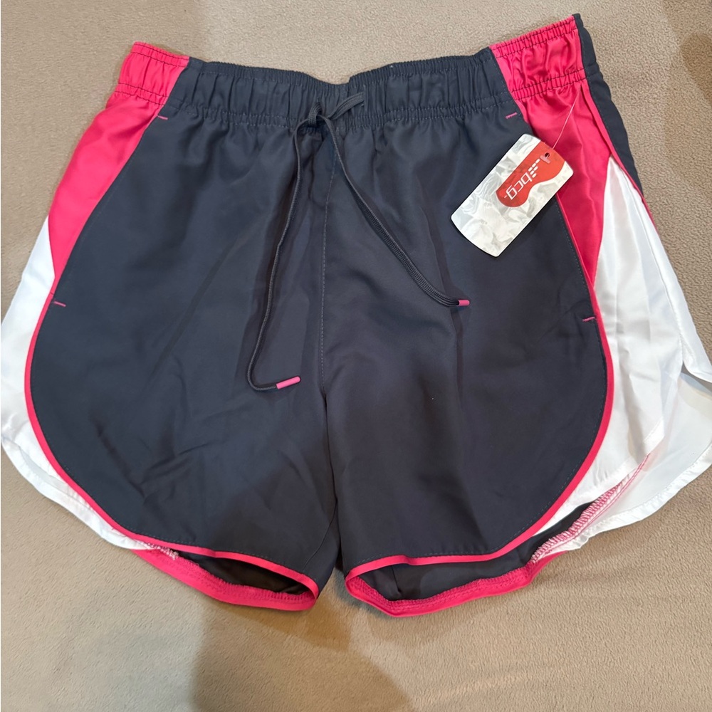 BCG Black and Pink Women's Athletic Shorts